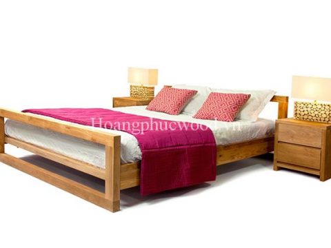 Giường gỗ Teak