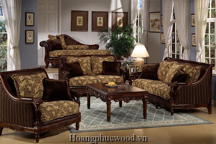 sofa gỗ Teak