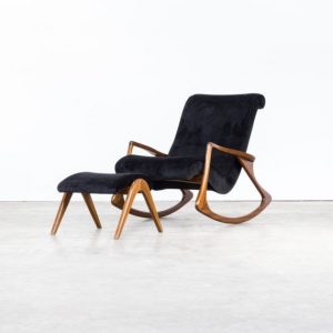 0310049zf Vladimir Kagan Rocking Chair Fauteuil Lounge Ottoman 175f 175gh Usa German New Upholstery Vintage Retro Design Barbmama 1 Van 16 570x570