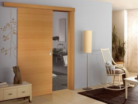 Interior Design Ideen Retro Holztüren Schiebetüren